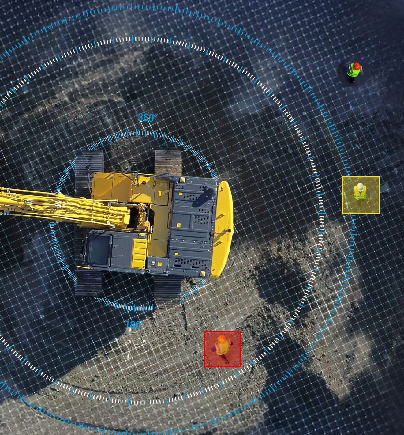 Komatsu Introduces Factory-fit Human Detection System on Crawler Excavators