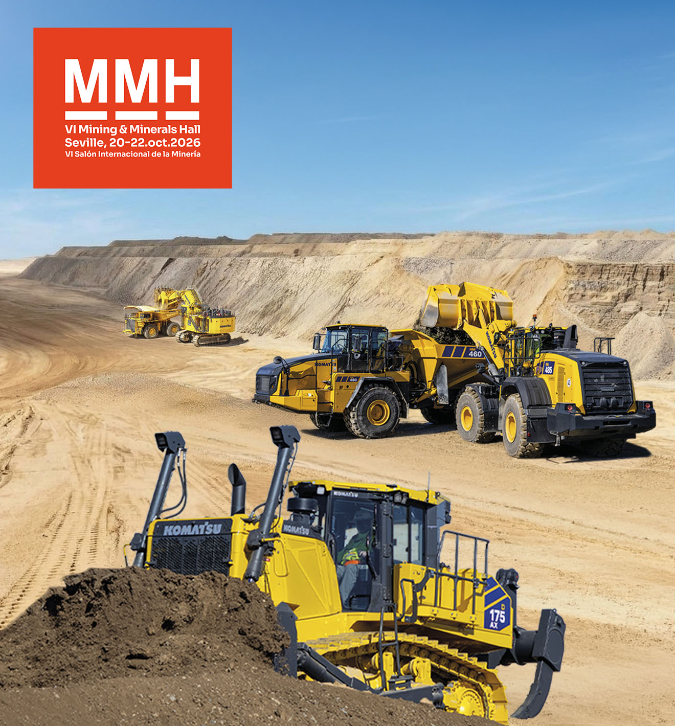 Komatsu nimmt erstmals an der „Mining and Minerals Hall“  (MMH) teil