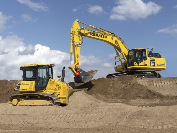 Komatsu remote sale control excavator