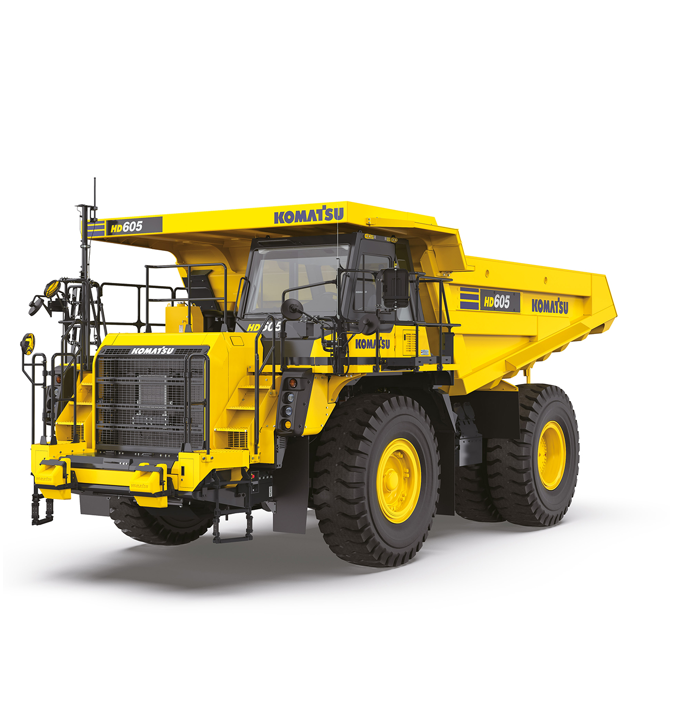 KOMATSU HD605-8 ダンプトラック と2025年キャタピラーカレンダ KOMATSU HD605-8 ダンプトラック と2025年キャタピラーカレンダ