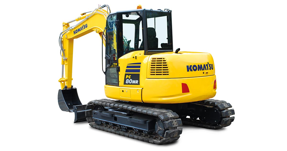 Komatsu Europe introduce il nuovo midi-escavatore PC80MR-5