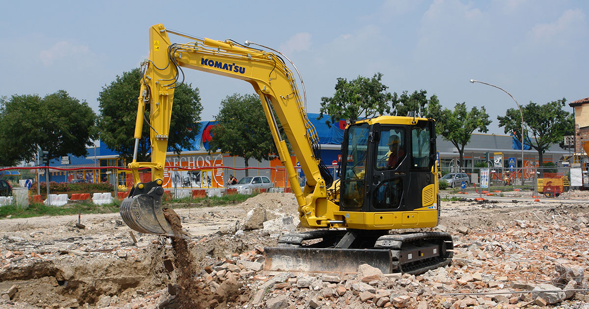 Komatsu Crawler Midi Excavator PC88MR-8