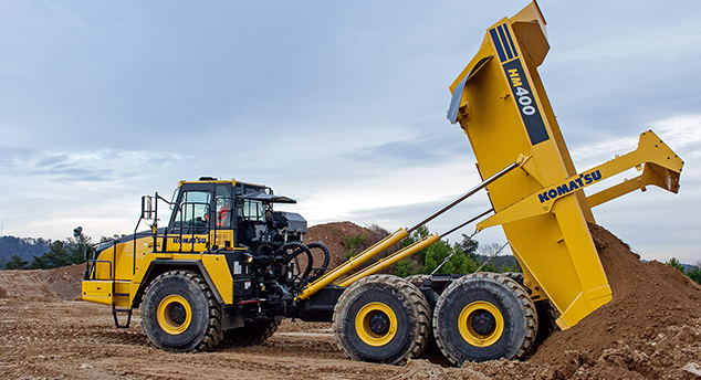 KOMATSU HM400-3 ダンプトラック 1:50 アーティキュレートダンプ