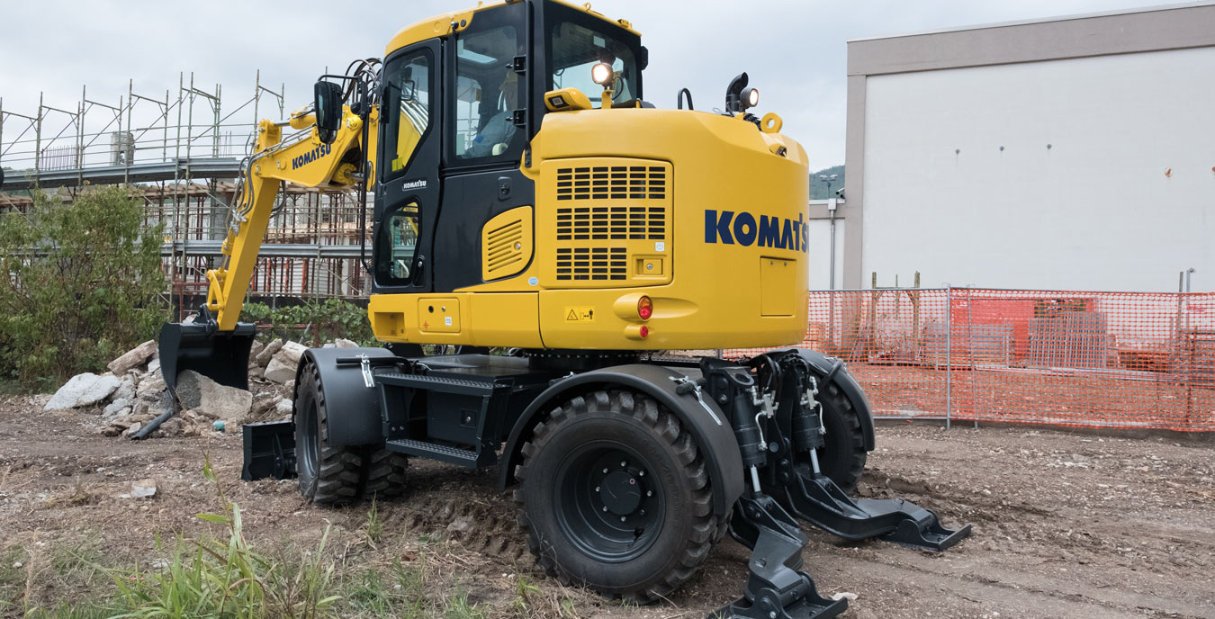 Komatsu PW148-11 wheeled excavator