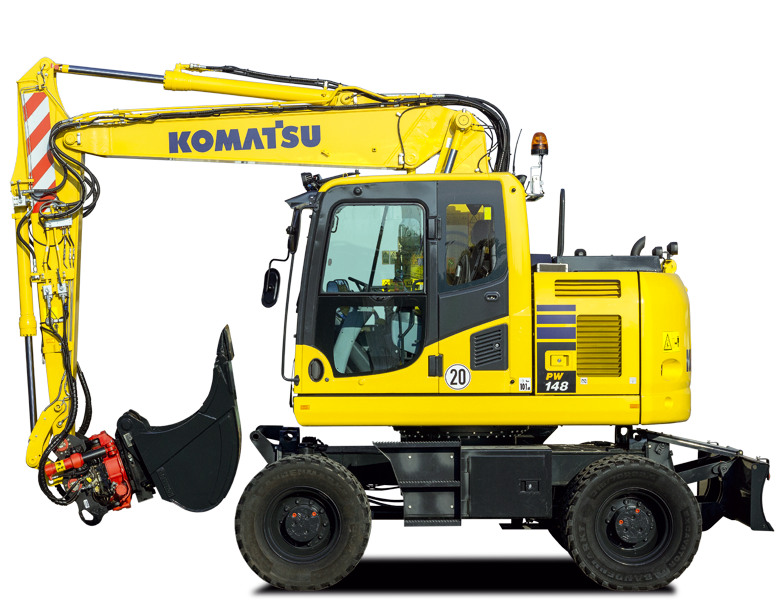 Komatsu Wheeled Excavator PW148-10