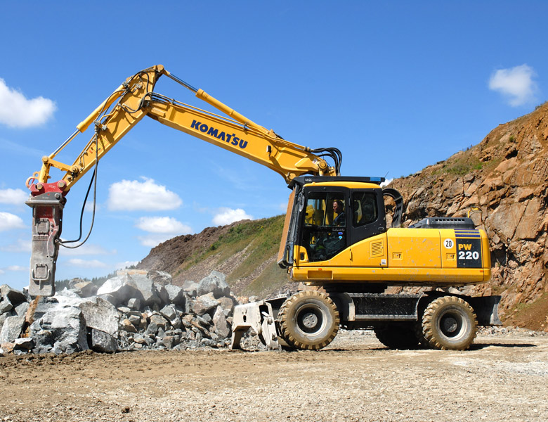 Archive Products Komatsu Wheeled Excavator Pw220 7 Komatsu