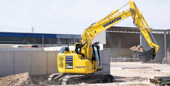 Komatsu Short Tail Swing Crawler Excavator PC138US-11 | Komatsu