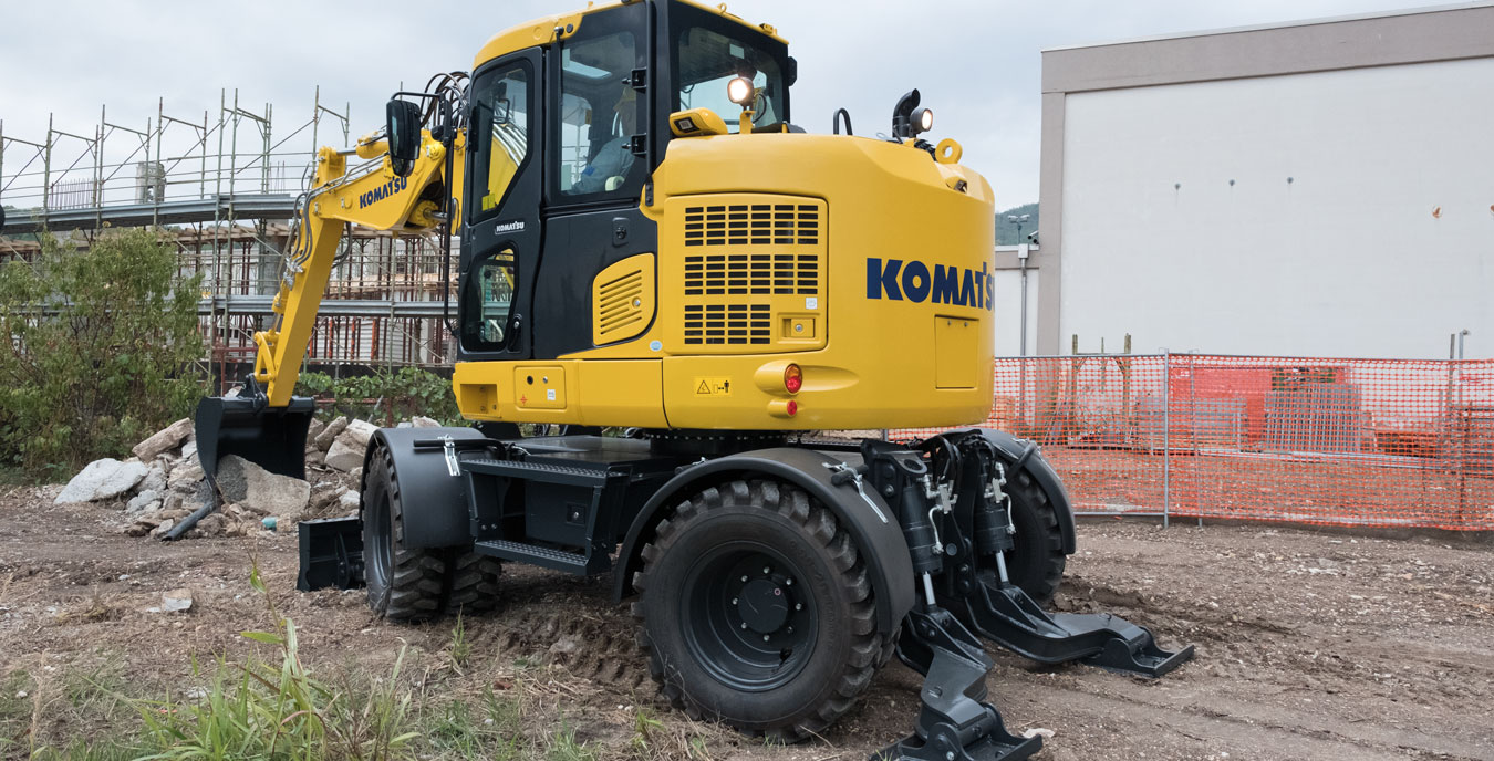 Komatsu Wheeled Midi Excavator PW118MR11 Komatsu